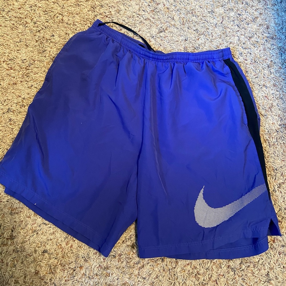 Blue Nike Dri-Fit Basketball Shorts